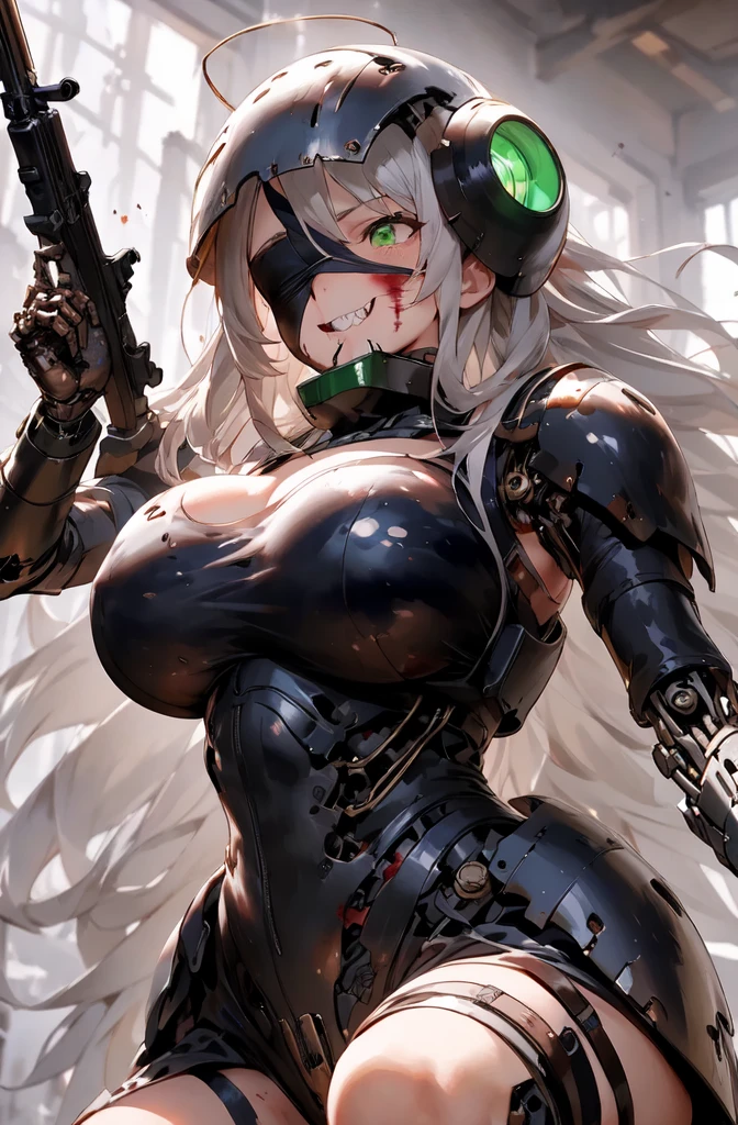 Beautiful Alluring cyberpunk female soldier, wearing camo colored suit, camo armor, camo leotard, glowing parts, exposed mechanical arms, exposed mechanical legs, Athletic Well Toned Body, Elegant Form, Barely Clothed, cleavage, Beautiful Face, Ominous cyberpunk Theme, Fiverr Dnd Character, Octane Render, Digital Art, Extreme Detail, 4k, Ultra Hd, Polished, Beautiful, Hyperdetailed, Intricate, Elaborate, Meticulous, Photorealistic, Sharp Focus, Wlop, Character Design, Unreal Engine, 3d Rendered, Volumetric Lighting, Reflections, Glossy, Digital Illustration, Sensual Pose, Suggestive Pose, Lewd, Full Body Shot, anatomically correct, 💖❤💕💋❣