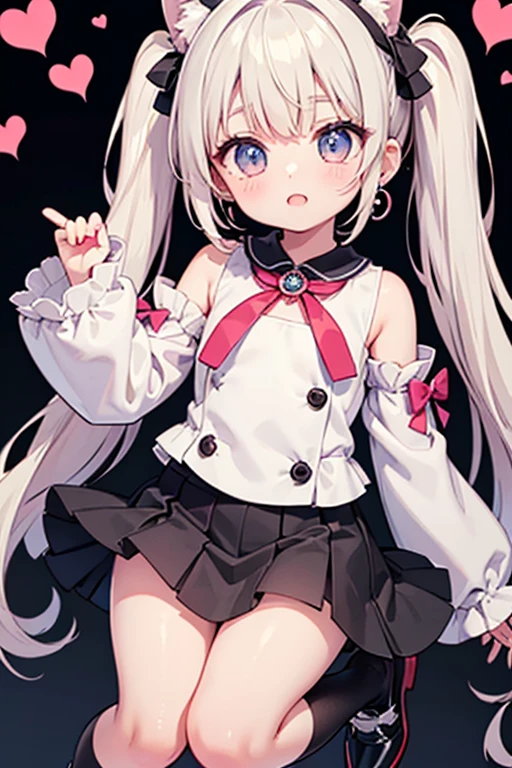 high school girl Skirt flip Eyes are hearts Ahegao