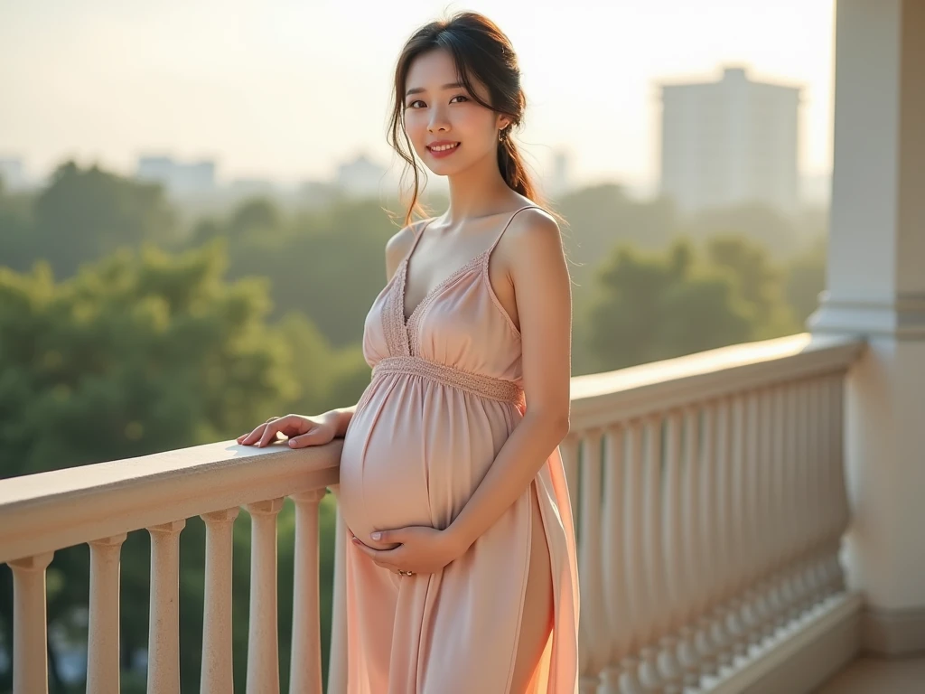 japanes Beautiful Girl Pregnant Woman Big belly huge tit skinny body Yukata
