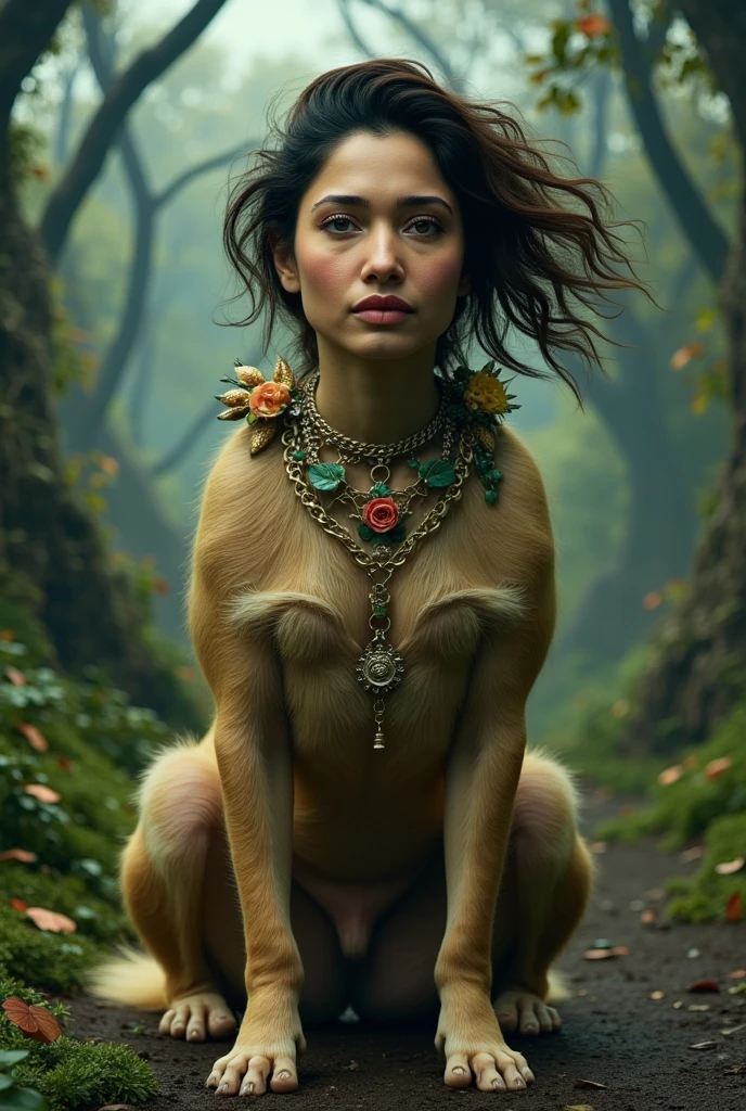 (female deer otter mouse hybrid, fawn spots, loincloth, medium breasts:1.2), (by ratte and nuzzo and kenket:0.7), realistic fur, real, detailed, (detailed fur, furry, furry body:1.2), furry, anthro, best quality, professional photo, photorealism, high quality, volumetric, ray tracing, HDR, 4K, 8k, absurd res, realistic, max shading, ((masterpiece)), (sitting in a forest:1.2), <lora:epiNoiseoffset_v2-pynoise:1>, (torso shot, close up:1.3),