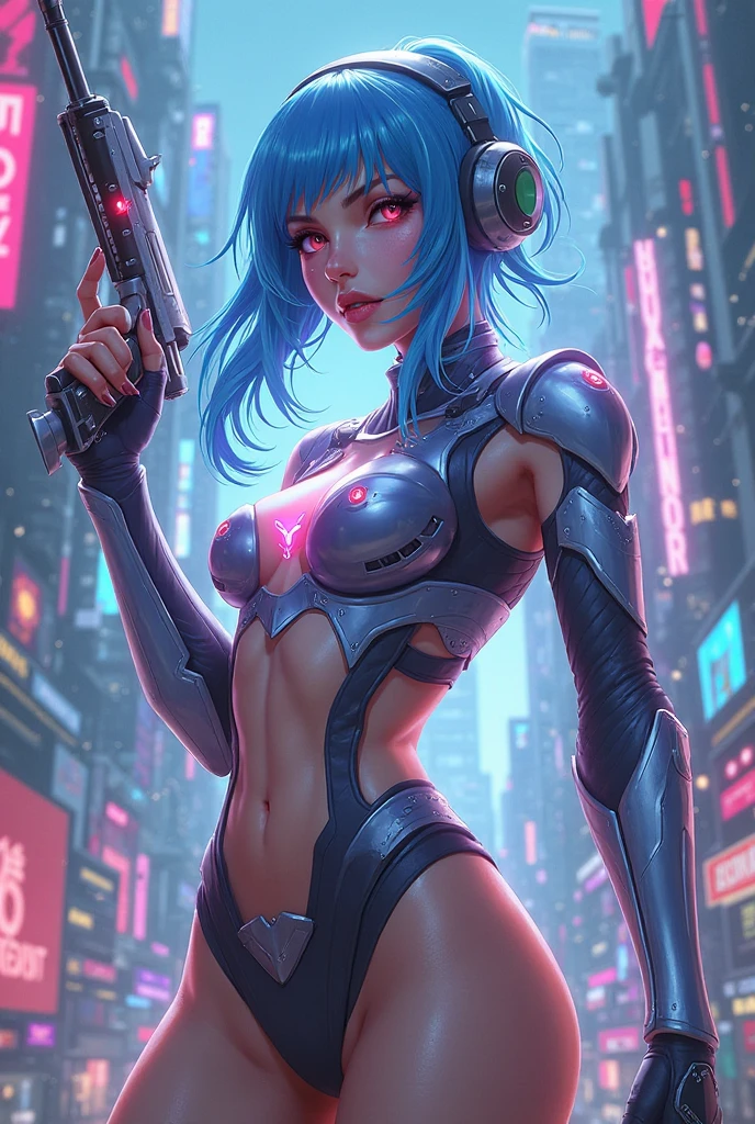 graphic design t-shirt, flat design, futuristic cyberpunk girl in mix of tones, topless,, sexy body, topless, flashing tits, big tits, metal skin, metal nipples, laser beams, purple emissive eyes, colorful tones, clean highly detailed, vector image, smoke explosion, simple background, flat white background, bright vector ((white background) )
