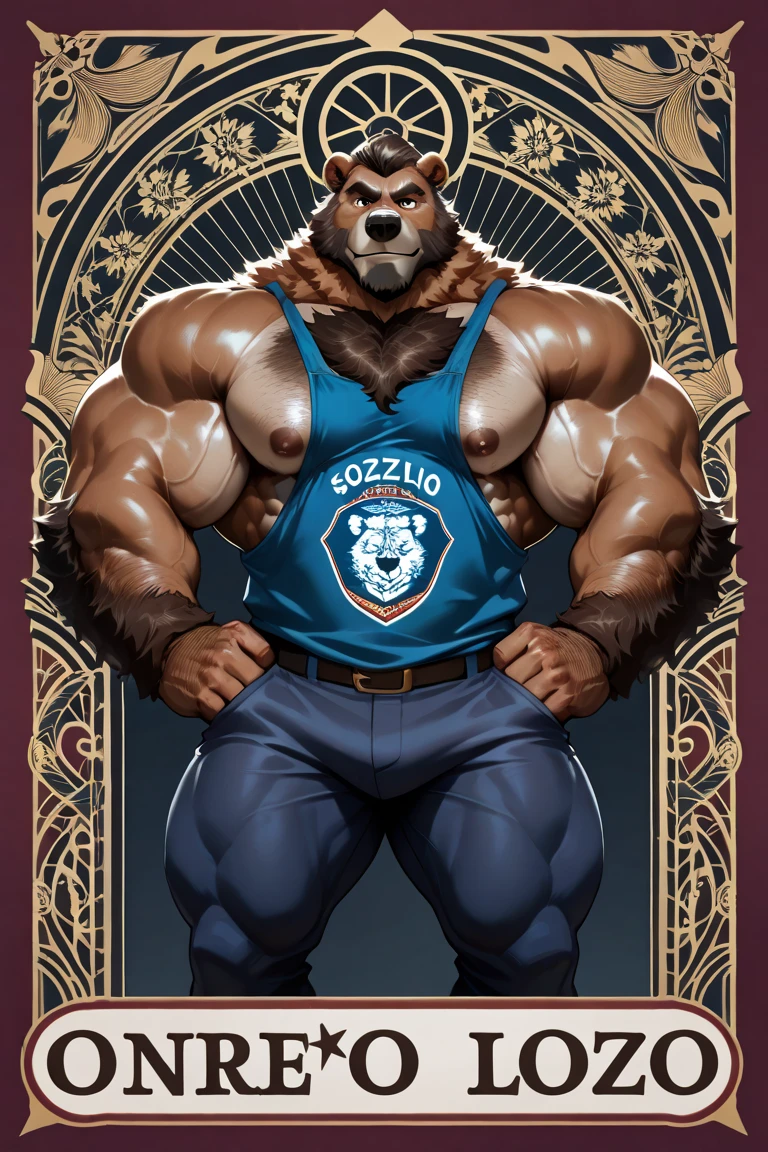 best anatomy, best quality, (by null-ghost,by darkgem,by pino daeni,by zoroj, by redrusker), (furry art, soft shading:1.1), bara, (furry glamrockfreddy,:1.1) bear, (broad shoulders, narrow waist:1.05), 5 fingers, , ear ring, blue eyes, black nose, blue claws ,standing in a bedroom, masterpiece, Ultra highest quality, unreal engine, trending on ArtStation, Intricate, Ultra heavy High Detail, dramatic, realism, black leather thong, realistic, sitting, muscle, furry, day, looking_at_viewer, Ultra heavy detailed eyes, Ultra heavy detailed body, Ultra detailed heavy face,  expressive, masculine, BDSM harness,