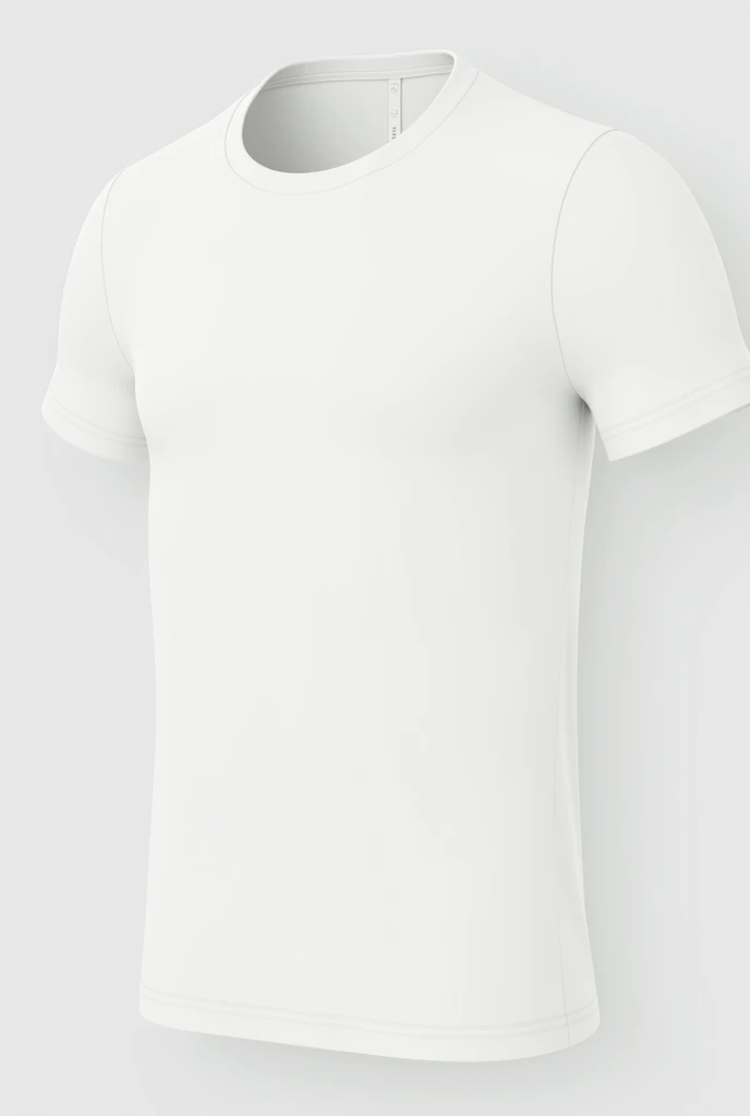 un primer plano de una camisa blanca con manga corta, traje ajustado blanco liso, wearing camisa apretada, plain camiseta blanca, camiseta blanca, camisa apretada, Camiseta deportiva, man in camiseta blanca, camiseta blanca, camiseta blanca, ropa realista, ropa deportiva, El fondo es blanco y en blanco, soft and translucent white skin, Torso superior incluido