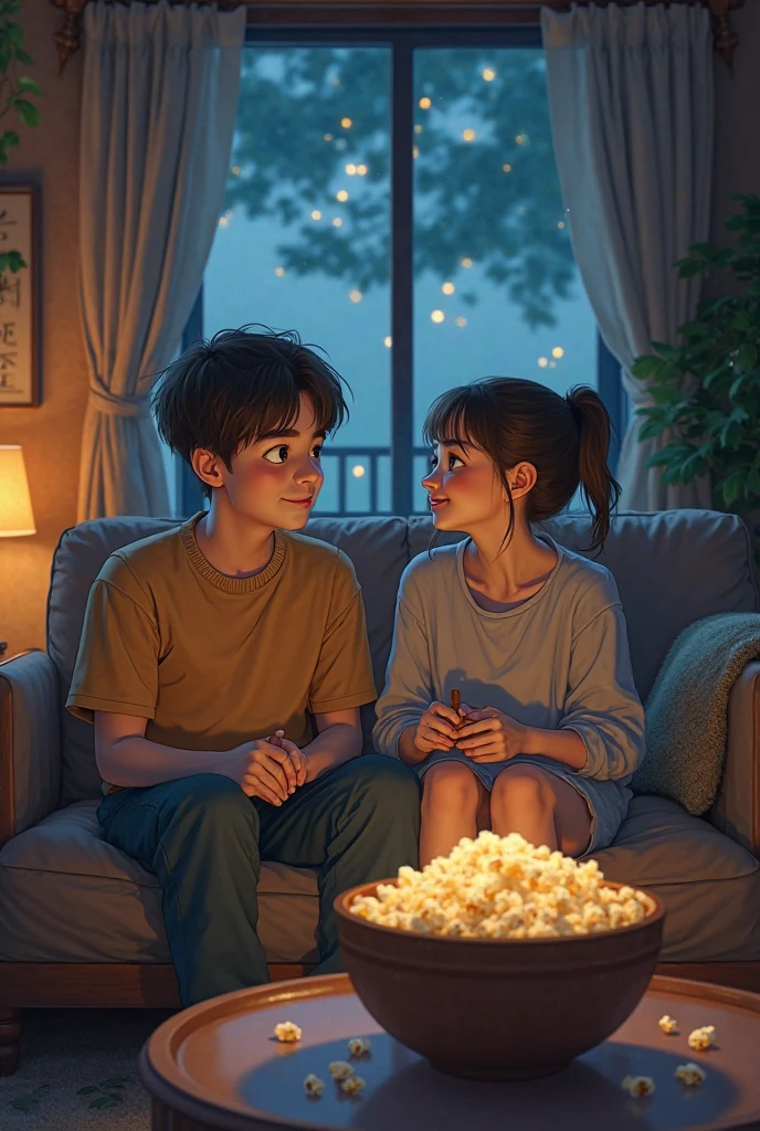 watch movies with daddy curly girl, animated image