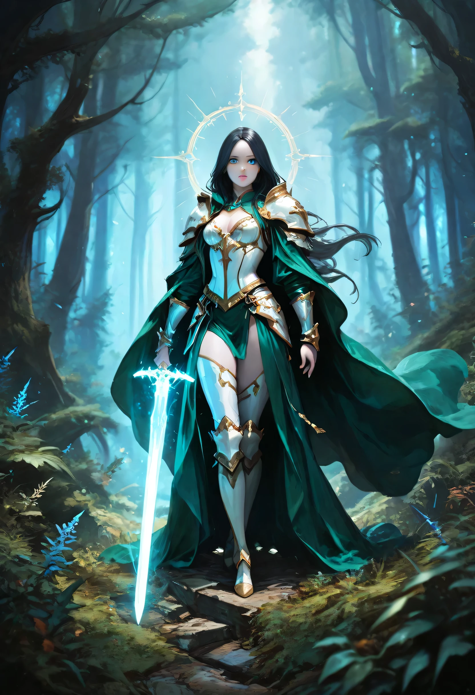 Kate Beckinsale, sexy Greek superheroine who is a demigoddess , green eyes and long dark brown hair. She wears a white and gold outfit , she has bracelets that are gold, and has long white boots with a golden outline . she holds a long spear , She also wears a gold scarf around her waist... portrait photography by , no estilo do realismo, shining skin, , natural lighting, Defined full lips. Muscular fitness female body (Therapy) (cookie smile) (shield on her back)