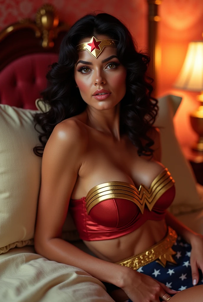 uma obra-prima, Melhor qualidade, woman wearing a militar camouflage LEOTARD,rabbit ears tiara,fake eyelashes,fleshy lips,looking to observer, little smile,tan pantyhose,SCENARIO florish florest background