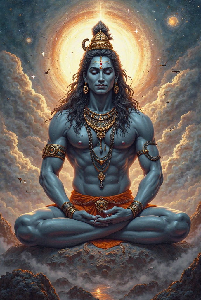 Bhagwan shiv, with ram name chanting 
