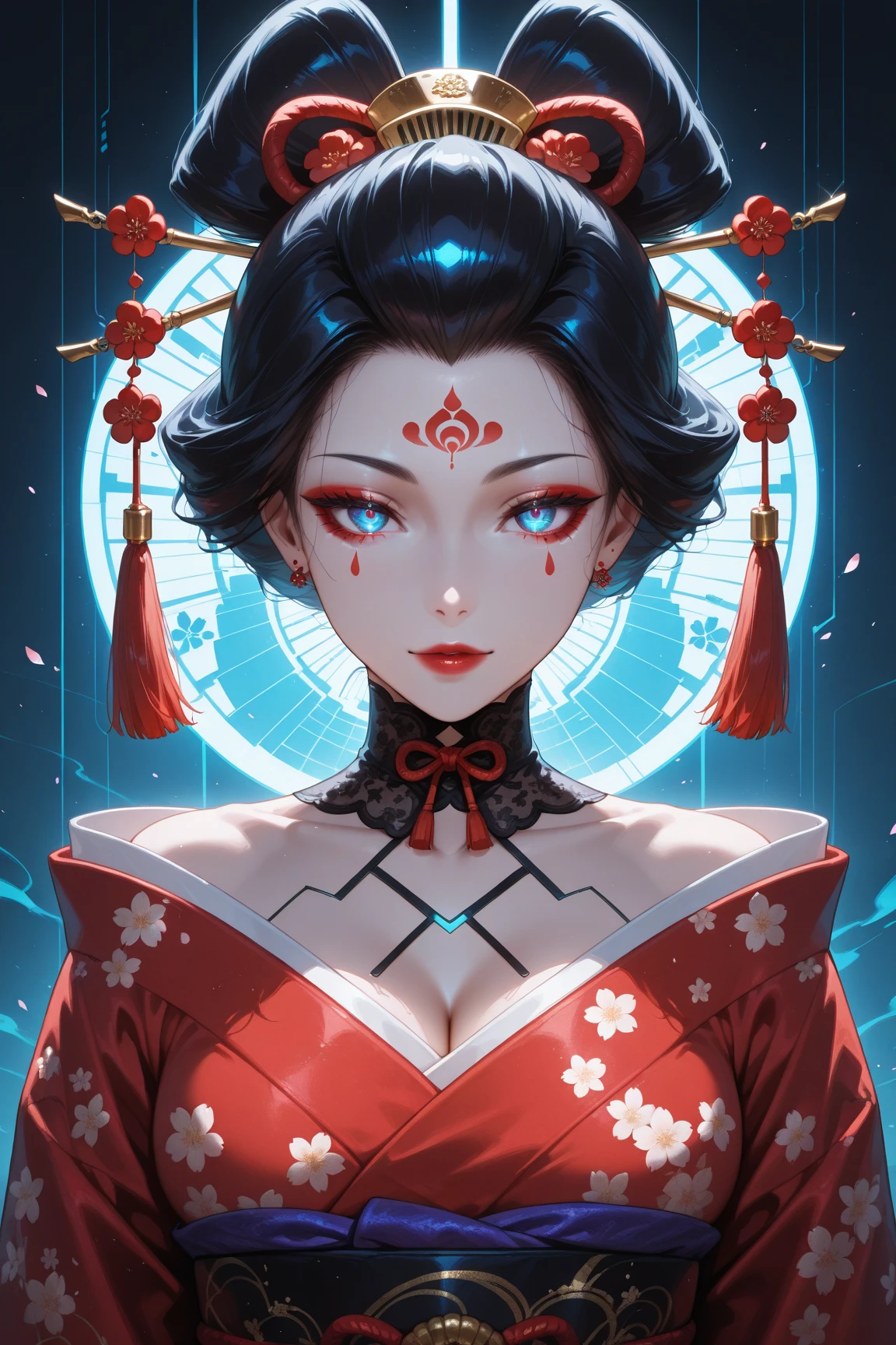 Highest quality,masterpiece,Ultra-high resolution,(Realistic:1.4),Xiuxian,arms,Detailed face,, One girl,alone,arms,Cleavage,(magic circle:1.2),Xiuxian,Upper Body,beautiful girl,whole body,east asian architecture,sheath,architecture,NSFW