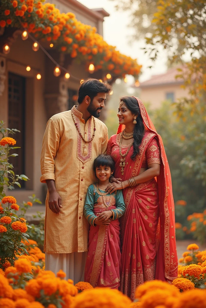 Boy and girl holding hand bcoz of scared in haveli