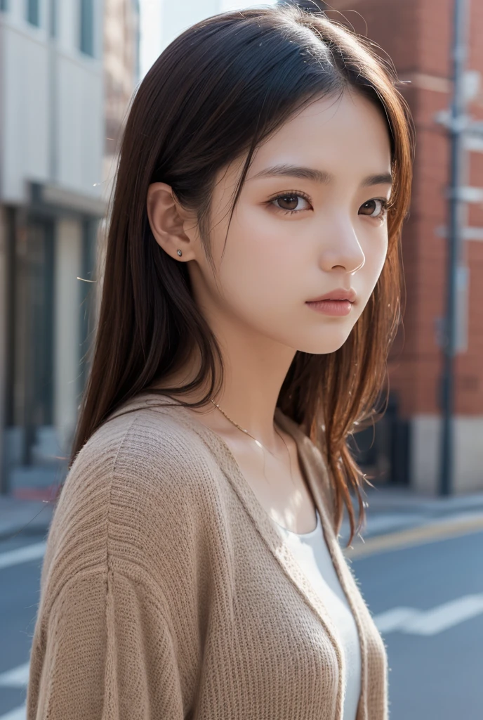 (((17 year old very cute extreme exhibitionist girl wearing a casual outfit))), ((((brown t-shirt, brown trousers,)))), (((perfect eyes and face, perfect anatomy))), ((Full figure:0.9)), Best quality, Masterpiece, Ultra High Definition, (Photorealistic:1.4), Raw photo, (Perfect body shape), (Slim:1.1), Dynamic pose, (((Full figure :0.9))), Solo, Uniform, On the street, Deep shadows, Unobtrusive, Cold light 12000K, Beautiful detailed sky, detailed Tokyo street, Highly detailed face and skin texture, Detailed eyes, realistic eyes, beautiful detailed eyes, (realistic skin), attractive, ultra high res, ultra realistic, highly detailed, (she is asian) 
