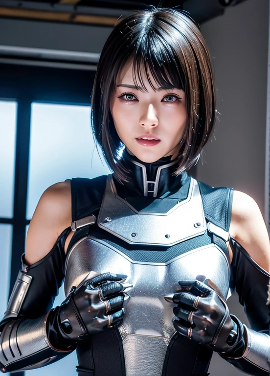 (High resolution,masutepiece,Best Quality,extremely details CG, Anime, Official art:1.4), Realistic, Photo, amazing fine details, all intricate, gloss and shiny,awesome many layers, 8k wallpaper, 。.3D, sketch, kawaii, Illustration,( Solo:1.4), perfect female proportion,villainess, (Fusion of dark brown cockroach and lady:1.4), (Brown cockroach form ready:1.2), (Brown cockroach woman:1.2), (Fusion:1.2), (Solo:1.4), (Evil smile:1.2), muscular, Abs, (cockroach brown exoskeleton bio insect Suit:1.4), (Cockroach brown exoskeleton bioinsect armor:1.2), (Brown transparent cockroach wings:1.4), (Brown cockroach antenna:1.3),mecha musume,Sexy_race_queen,nun,high leg latex leotard,Chun-li,ninjartist_Suit,1girl in