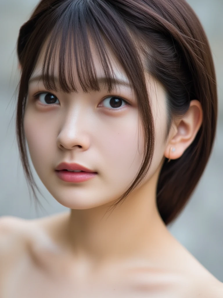 Photoreal, 8K full-length portrait, Beautiful woman, ponytail, attractive look, Clear system, 16 years old, Tokyo, In 2024, spring, Shibuya in the background