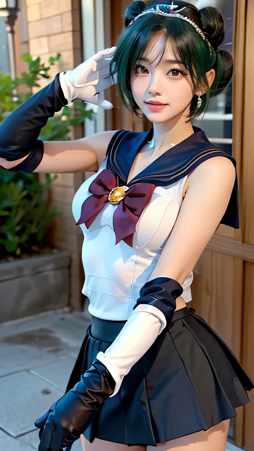 ((( 最高品質 ))), (( 傑作)), ( 詳細), ((夜の街)), (((((((((( sailor pluto,single hair bun,tiara,sailor senshi uniform,skirt,gloves, SetsunaMeiou,Pluto_sailor_senshi_uniform)))))))))), ((( 細身の体, 巨乳 , 巨乳,胸元, Cleevidge, 大きいお尻,ワイドアス,太い太腿, ))), (( ラクダのつま先)),(( グローイングスキン, 白い肌, グローイングスキン)), 謎めいた光, ((( よく準備された顔,悲しい顔,屈辱,怒った顔 ,恍惚とした表情,快感 ))), (( 大きな目)), (((((( だるい目 )))))), (( ランダムアングル )), 完璧なメイク , アイシャドウ , ピンクチーク, イヤリング, 1人用のネックレス,((((ランダムなグラビアポーズ,ダイナミックなポーズ,エロポーズ,激しい動き))))
