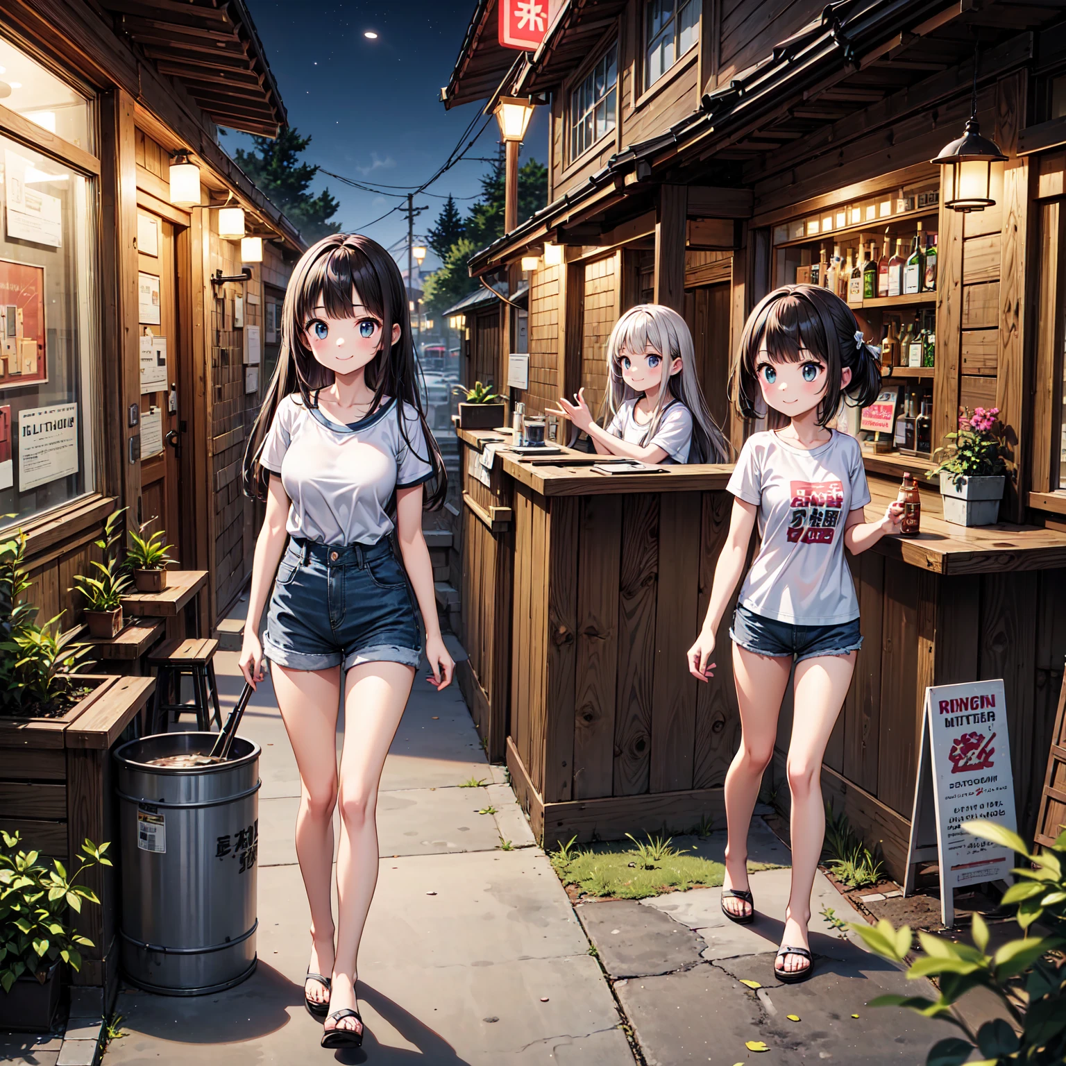 (masterpiece、Highest quality)、(Photorealistic photography)、1 picture、(Japan's dimly lit underground mall)、Japan favelas、13 years old、Detailed and cute face、Poor conditions、((Underground hot spring facilities))、shaved ice、Sale of drinks、Unsanitary and dim、(stage)、((Big bath))、(Taking a bath)、Shady Red Light District、diet、(Girls in two or more swimsuitany female junior high school students)、(Prostitute)、へにょへにょしたsmile、Happy schoolchildren、Perfect Anatomy、((Full nudity、tits、Pussy))、smile