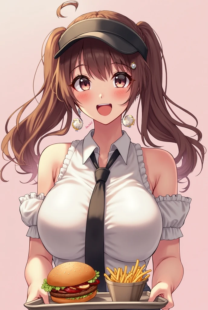best quality, masterpiece, 1girl, solo,
SentoCasual, long sleeves, <lora:AmagiBrilliantPark_SentoIsuzu:0.9>, amagi brilliant park, sento isuzu, brown eyes, brown hair, long hair, ponytail, hair between eyes, hair intakes, sidelocks, antenna hair, hair bow, white bow, collarbone, shirt, pink shirt, jacket, pink jacket, open clothes, open jacket, skindentation, large breasts, skirt, orange skirt, pleated skirt, thighhighs, white thighhighs, thick thighs, shoes,
all fours, looking at viewer, breasts,
blush, surprised, :o, open mouth,
simple background, white background, heart background, heart, spoken heart