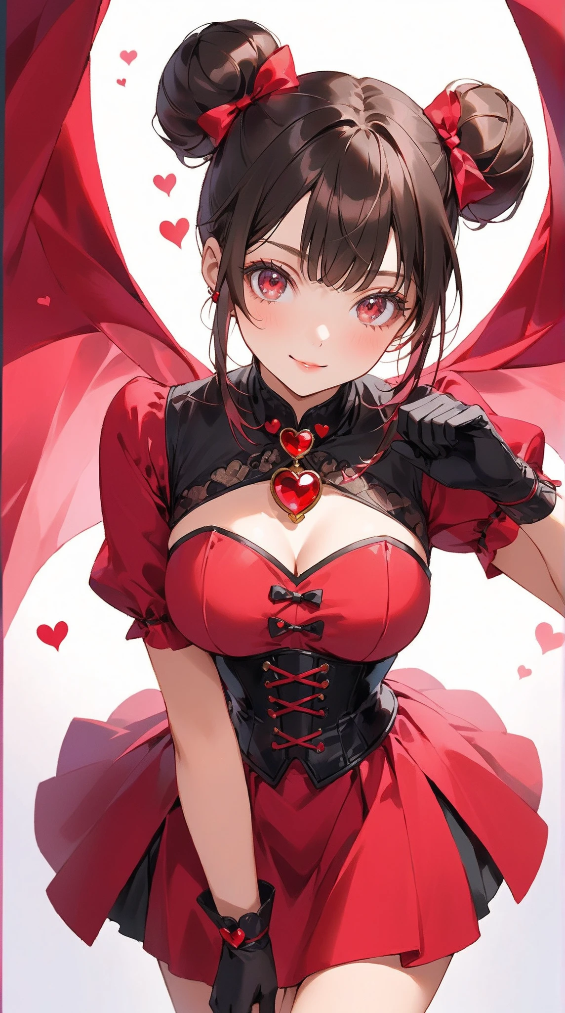 One Girl、Looking at the audience、
Beautiful pink eyes、Two brown double hair buns , Mole under the eye、Plump and glossy lips、Heart-shaped choca、Idol、Her name is Rico,smile、ー、。.。.。.。.。.。.。.。.。.。.。.。.。.。.。.。.。.。.3D、Realistic、
off shoulder dress, Drape clothes、gem、The decoration has been removed、Floral、Lace trim,On a glittering stage、
masterpiece、highest quality、8k、Detailed skin texture、Detailed cloth texture、Beautifully detailed face、Intricate details、Very detailed、
超A high resolution、8k Ultra HD、Film Grain、Best Shadow、delicate、Gazing at the audience、front