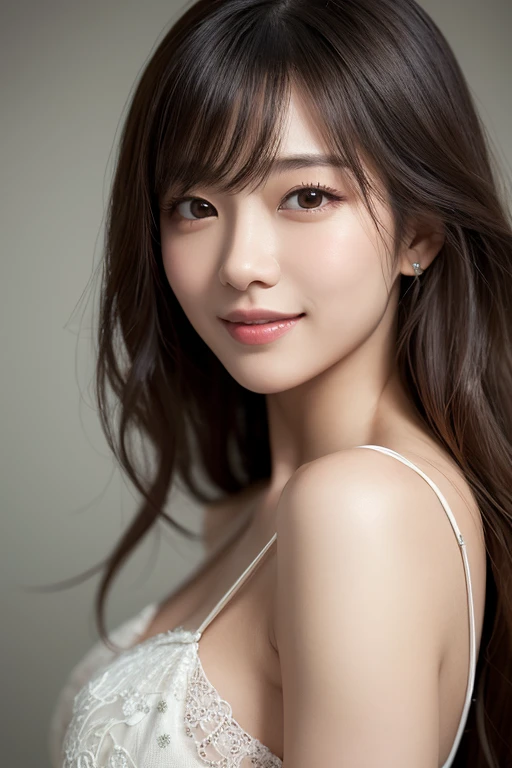 1 female, close up of face, Medium chest, light brown hair, dull bangs, hair behind the ear, shoulder hair, long hair, slender body shape, Extra-fine face, thin face, delicate lips, beautiful eyes, light blush, eyes are light brown, perfect shiny skin, perfect skin, Shining sweat,take a look here, ultra thin hands, extra thin fingers, Optimal ratio of 4 fingers and 1 thumb, (realistic:1.3), finger extension, see-through white blouse, The rotor is inside the vagina, ecstasy face, climax expression, View viewer, ((I can not stand it:1.5)), fujifilm, f/1.2, 8K, table top, nffsw, Super detailed, high quality, 最high quality, High resolution,