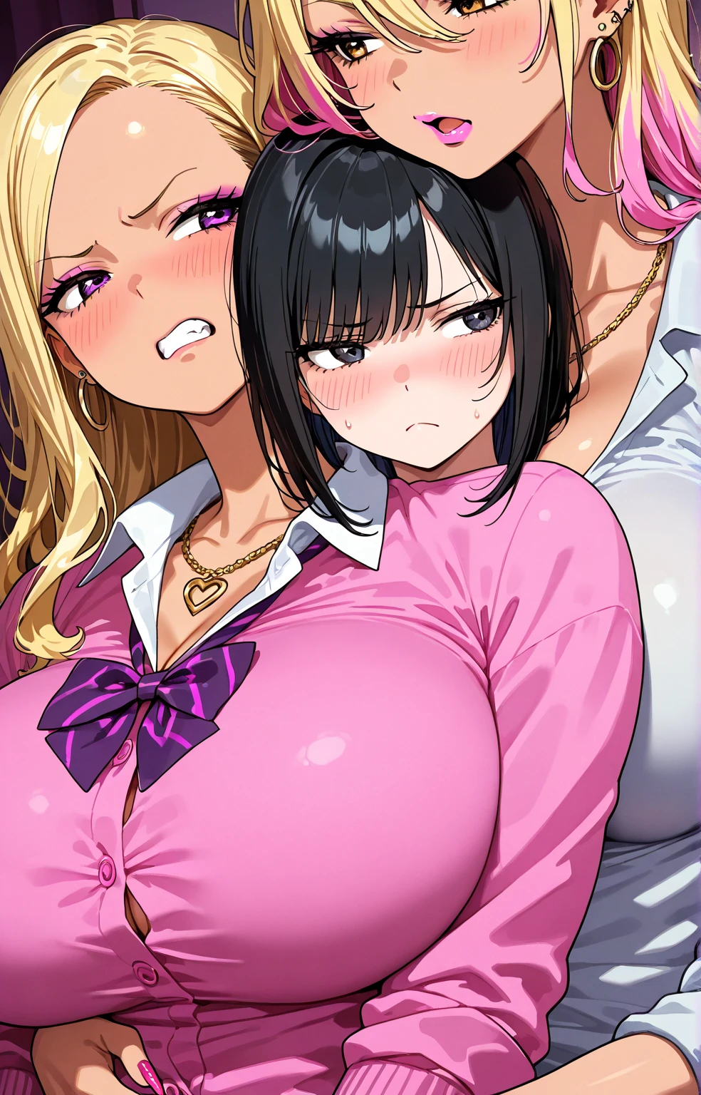 ((Rear View)),褐色Gal,Open cloth,((Normal bit)),alone,View your viewers,Perfect Anatomy,((Like the whole body from head to toe)),((White Background)),massive ,Shiny skin,Like the whole body,small,Slack,,alone,One Girl,Lower Breast,Big Tits,nagatiti,Taret,belly button,Uniform exposure,,(Huge breasts:1.4), Thick eyelashes, Long eyelashes, Cleavage, jewelry, Earrings, Open clothes, tie shirt, Tent shirt, Unbuttoned shirt, Bra Peek, lace trim bra, (leopard pattern:1.3), belt, Pleated skirt, Black knee socks, Lace-trimmed legwear, Garter Straps, See through, Oil, hoop Earrings, Gal, Wicked Smile, Captivating smile, blush, Seductive pose, (Captivating smile:1.4), Thick lips、Black Hair、Long Hair、Cel Shading,[[Attractive eyes,Detailed eyes、Shining Eyes, Colorful eyes:1.15],whole、Looking at the audience,8k images,Cute Anime Girl
