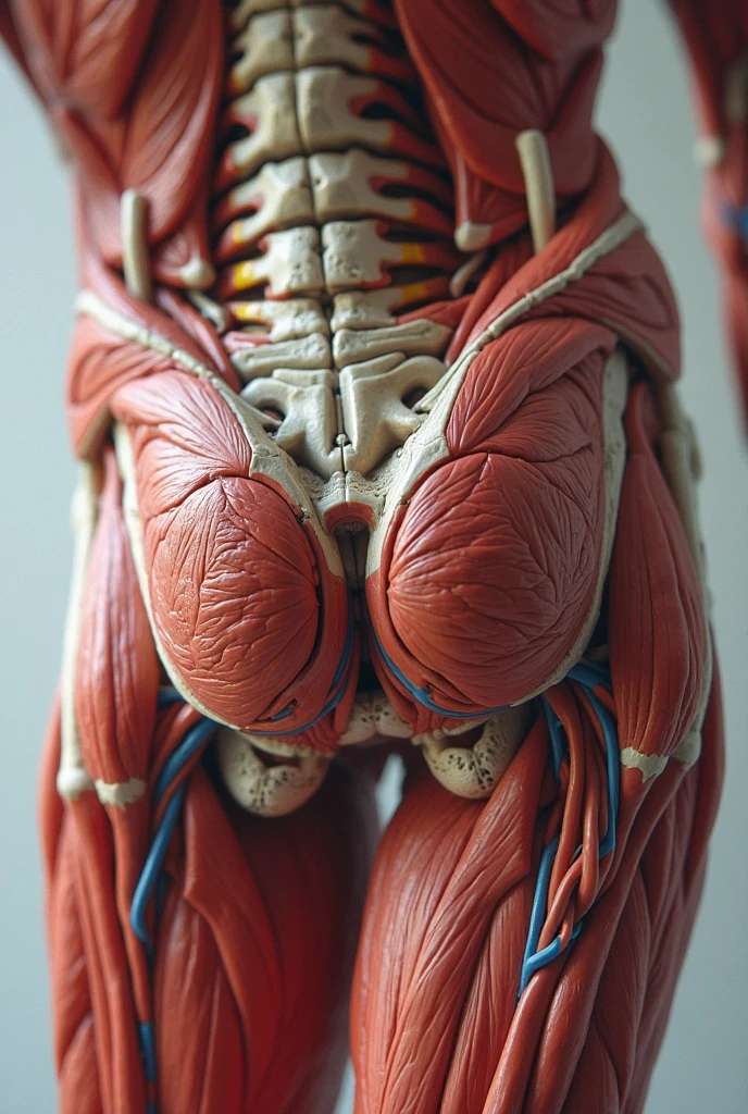 muscle with fiber tears