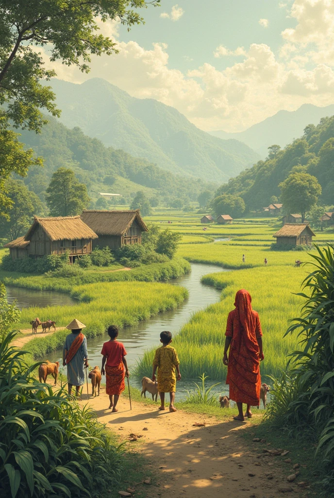 Rohingya people in arakan village