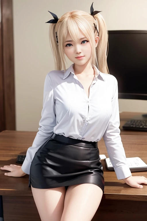 (best quality, 8k, highres, photorealistic:2.0), (solo, one girl:2.0),(lighting: front),(lighting: strong),(ultimate beautiful girl:2.0),(shiny skin),(oily skin),(platinum blonde hair:1.5),Blush brown makeup , dark eye makeup , use pink glossy lipstick,(big eyes girl:1.5),(woman with slender figure:1.5),(Photographed in the sophisticated office of an information technology company:1.8),(elite business woman:1.8),(girl amazing sex appeal:1.5),(ultimate eleance),(ultimate erotic),(Career woman who can work very well),(I'm so absorbed in work that I don't have a boyfriend),(woman not interested in love),(I'm not interested in fashion),(I wear accessories that do not interfere with my work.),(she has no love experience at all),(she feels alone),(She is not good at talking to men),(she is shy and silent),(I don't want to stand out and I'm concerned about people's attention),(She has a dark personality and negative thoughts.:1.5),(she suffers from depression),(She has many complexes and has no one to rely on.),(wearing business clothes),(A woman who takes her work seriously),(I'm a little unwell),(I like coffee and drink it all the time),(mentally unstable),(I have a hard time with insomnia.),(unpopular woman),(unconfident:1.5),(under stress),(She has a hobby that she cannot tell anyone about, and that is masturbation.)