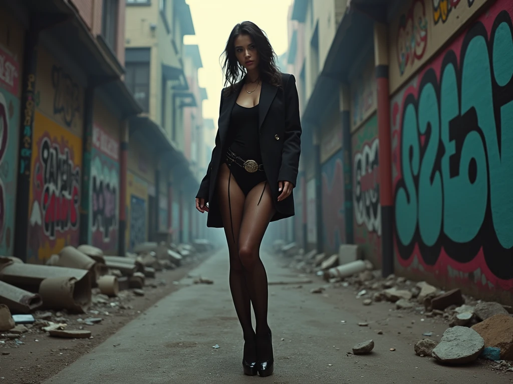 (8k, best quality, fotoRealists, masterpiece, Realists) Cat woman, sexly, Nice, hot, gasp, panting, horrified facial expression, is hanginged, suffocated, Face tilted to the sky, Nice neck, Rope tightly around the neck, Rope tightly around the neck gebunden, Thick rope, Rope tightens under the chin, um der Kehle zum strangle zu strangle, gallows, Hands behind the back zusammengebunden, hanginged in the air, hangings in the air, half a meter in the air, Feet not on the ground, Hands behind the back, Can'do not breathe, strangle, hanging, in a remote alley in Los Angeles, sunny day and crowd around her.