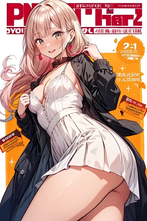 A girl in a black bikini、Wearing a hat，masterpiece, best quality) detailed,silver accessories , Blonde ,elegant, Pointed ears ，Black shirt，Black pleated skirt，Ponytail，Waist-length hair，Smile，Star decoration，Lace lace socks，vampire，Lace underwear，Lace stockings，Exposing thighs，（Nurse Clothing）
