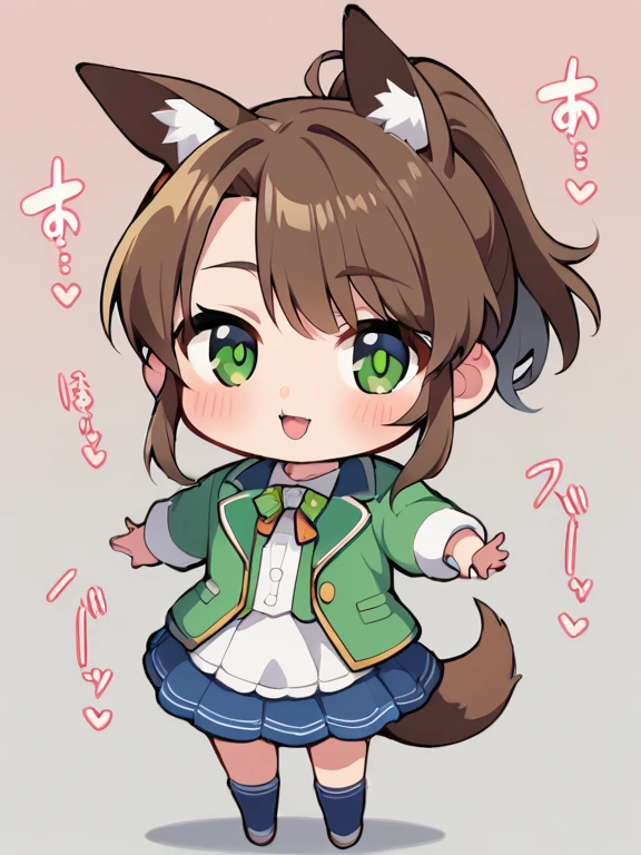 score_9, score_8_ up, score_7_ up, score_6_ up, score_5_ up, anime,nsfw, uncensored ,( chibi:1.3), full body silhouette of a cute girl running down the hill、dress、ponytail、horse ears、horse tail、high contrast、white and yellow-green duotone style、expressing maximum cuteness、emits delicate light、 retro vibe、Surrounding brilliance、 rich details 、top quality、high resolution,motion blur,Effect line,sound effect,
