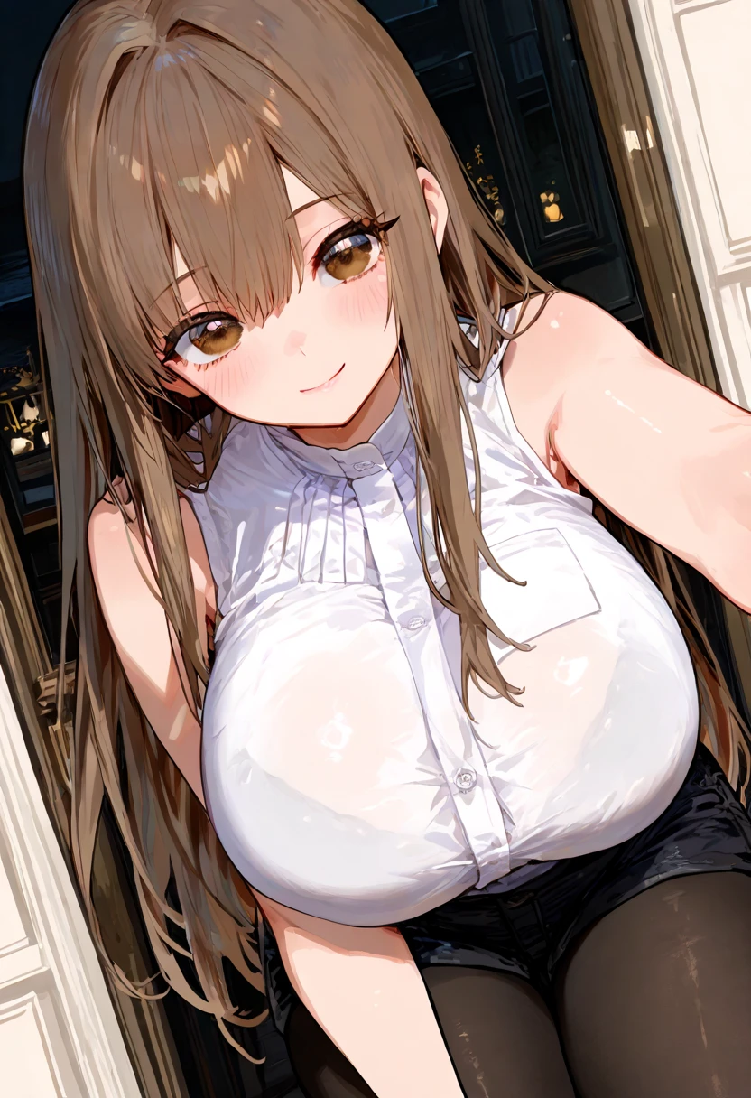 high quality High resolution, 8k Wearing party dress Cowgirl sex A seductive expression that seems to be comfortable