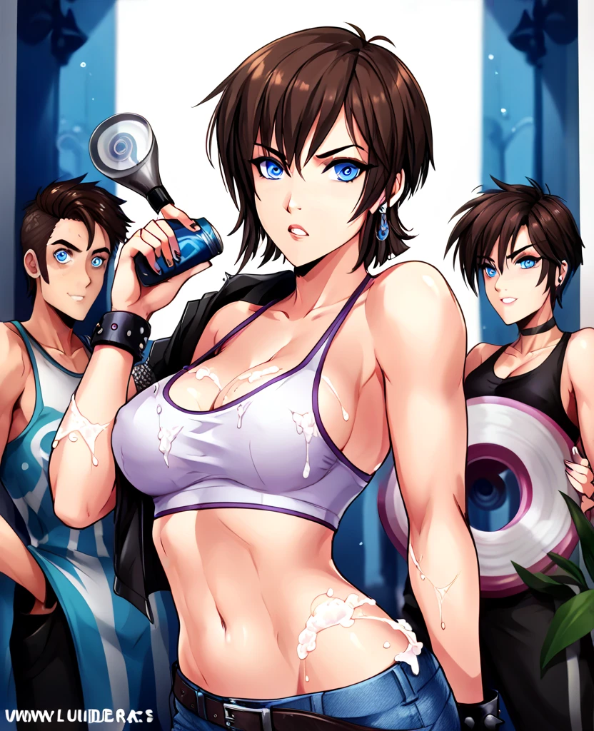 Girls dancing in the club, varied ethnicity, sweaty, office workers, three piece suit, crsip blouse, waistcoat, tie, miniskirt, pants, after hours party, letting their hair down, wild, dishevelled, wet, wet hair, dance club, ((foam party)), smiles, playful, ((foam)), foam pit, see through, soaked, drenched, oily, oily clothes, dripping oil, slimy, slime covered