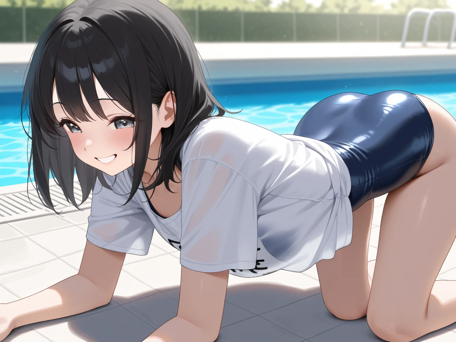 (masterpiece), best quality, expressive eyes, perfect face,8k,nsfw,kids,(very young:1.4),school swimsuit,(show off nipple:1.4)
,(ahegao:0.9),(girl having sex:1.8),woman of top,(motion lines:1.5),(large quantities of sex sound effects:1.5),(japanese:1.9),(pussy juice:1.6),(orgasm:1.7),schoolyard,behind the tree,standing sex,while hiding,cum in shot,fertilization,