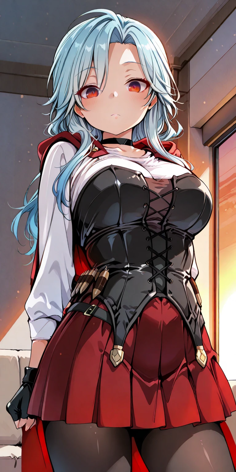 color_hair, blue_hair, brown_hair,, crazy detail, intricate detail, hyperdetail, ultra-detail, extreme detail, supreme detail, high_detail, colorful, beautiful, HDR, realistic, high resolution, ultra_high_res, photography, aesthetics, extremely_delicate,,(1girl,,makeup,blush,tall, Big breasts: 1.5, Thick legs: 1.6), ((Mario red hat)), ((Red turtleneck off-the-shoulders: 1.8)), ((Blue leather strap ultra shorts, Suspenders: 1.5)), (White gloves), (Detailed leather texture: 1.8))), Leaning against the wall, shadow projected on the wall, (White light and shadow room), Studio lighting, detailed picture details, (Masterpiece: 1.3), (best_quality:1.3), (ultra_ detailed:1.3), 8K, extremely_clear, realism, (surreal:1.3), smiling