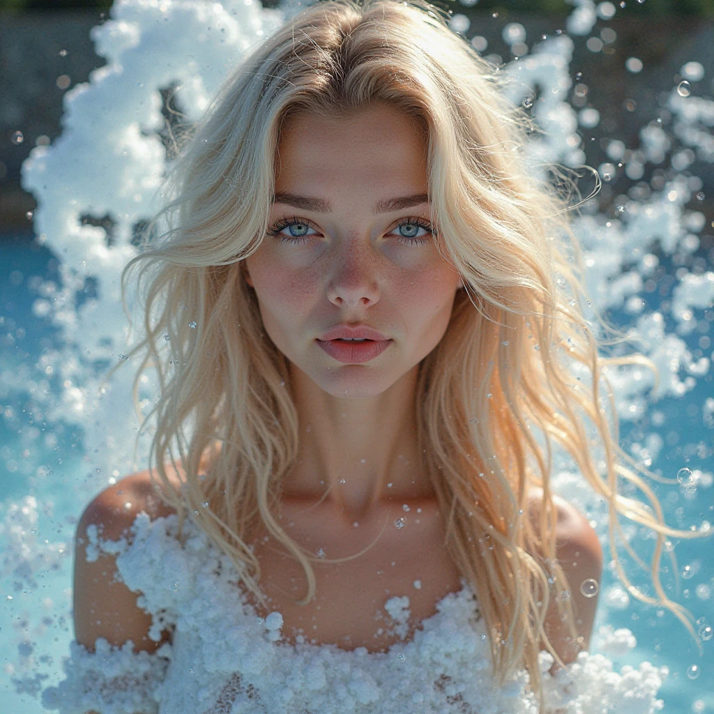 (Highest quality, 4K, 8k, High resolution, masterpiece:1.2), Very detailed, (Realistic, photoRealistic, photo-Realistic:1.37)、smile、Blonde、Completely 、Japanese、Black halter neck sleeveless、(((Bukkaips parted,