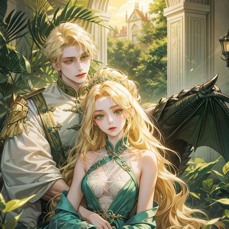 8k, portrait, 1 man, perfect looking, pleasurable body, soft body, slim waist, hips, pink, topless, small silver necklace with red diamond pendant, leg-length wavy hairstyle, bright golden blonde hair, big purple eyes, clear butterfly wings, fairy tail, fantasy genre, background detail, dense forest, moonlight, light of fireflies,