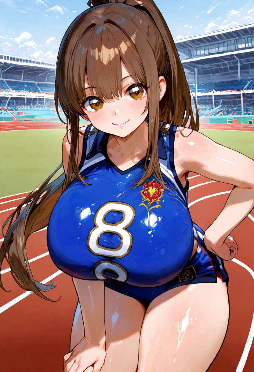1 woman, 40k, insane quality, masterpiece, sports uniform, with a basketball, big boobs, (((bare breasts:1,5))), brushed nipple, big nipple, big hips, brown skin, african american hair, full lips, glossy lips, sweat in the body, seductive expression, looking at camera daylight,