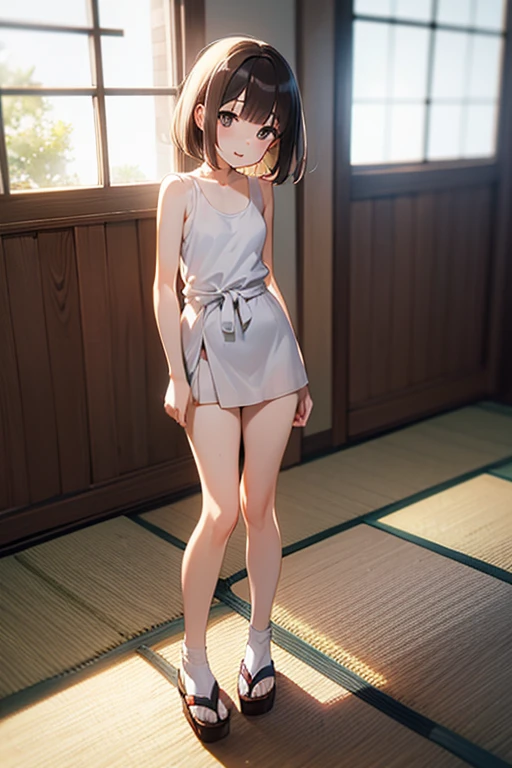 anime - style image of a woman in a short dress and hat posing for a picture, small curvy , lolidress, in the yard, sakimichan hdri, anime girl in real life, realistic young gravure idol, anime. soft lighting, seductive anime girl, rin, photorealistic anime, a hyperrealistic schoolgirl