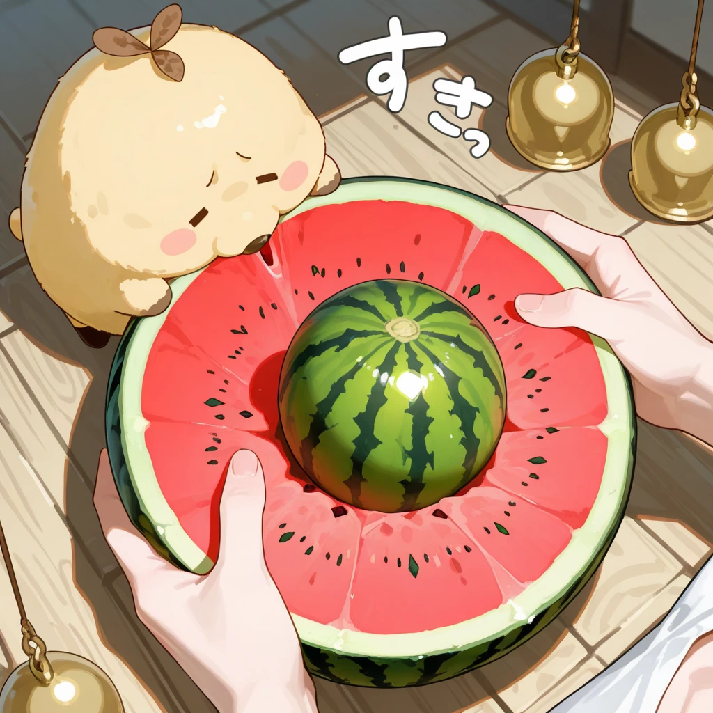 Pig Gorilla, Greengrocer, Kaoru Kumada , Welcome! , pop design , bold line , Fujiko Fujio style , troublemaker , Loved vegetables, and loved by vegetables , Stuffing oneself with cucumber