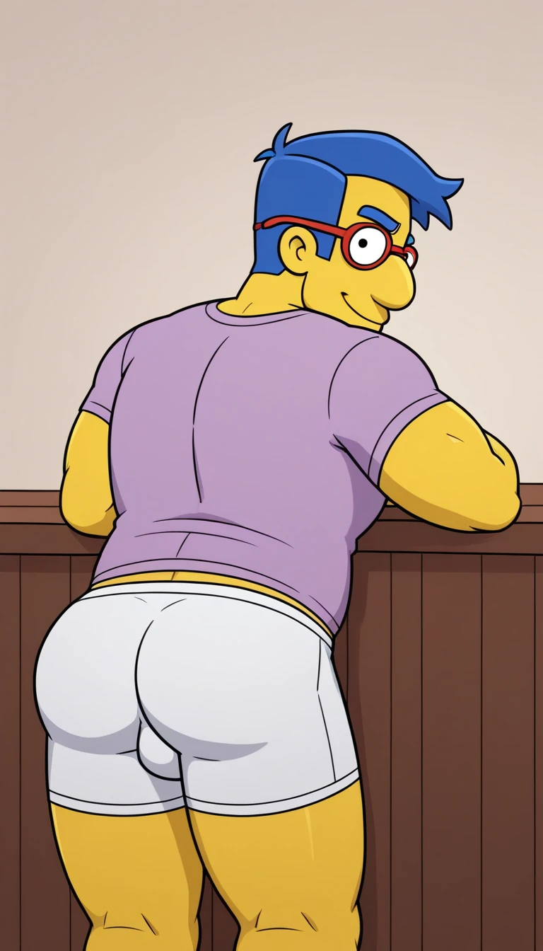 Marge from simpsons restrained in a bed , (ropes), trapped, shackles, spread leg.anus ,tétons,semelle compensée,bas blanc ,haut talon rouge ,gros cul ,porte-jarretelles 