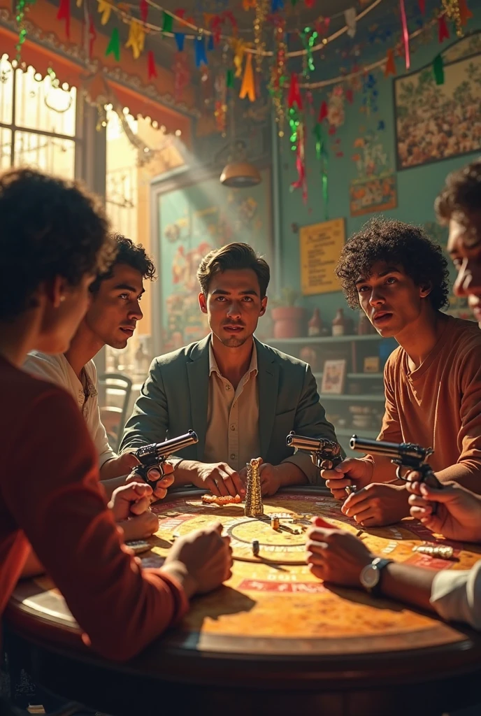 Personas derrochando dinero en una fiesta lujosa
