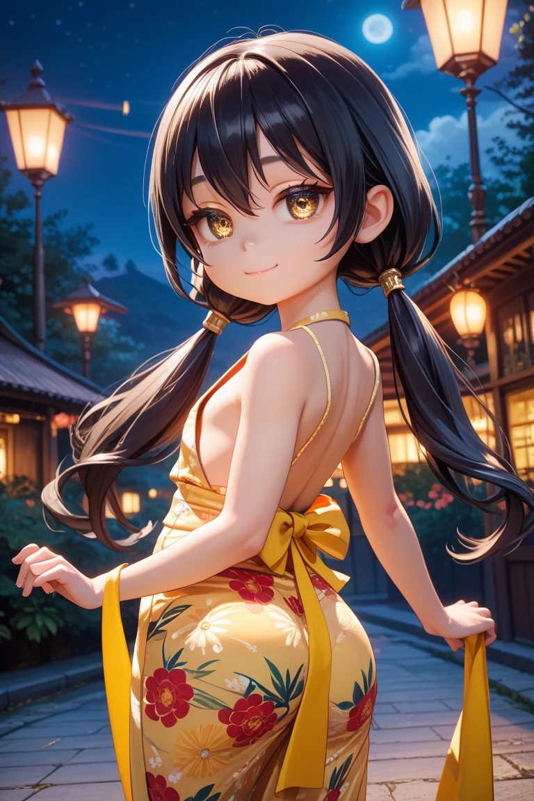 ((golden Ao Dai)), skindentation, skinny, solo, 1 woman, Masterpiece, highest quality, highest quality, 16K, incredibly absurd, highly detailed, 2.5D, ai-generated, delicate and dynamic, very delicate facial expressions, delicate eye depiction, erotic, only sexy woman, healthy figure, 25-year-old woman, bride, 160cm tall, medium firm swaying bust, (dark hair), black eye, blush, Sweat,Embarrassed,sexy, ((thin thighs)), (Erect nipples:0.9), ((shiny and lustrous)), facing straight at viewer, ((brown_skin:1.5)), ((Oily_skin)), sweaty skin, wet skin, dutch angle, sexy pose,
