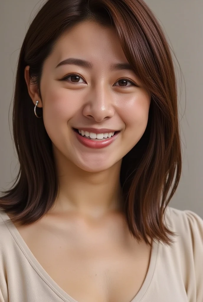 masterpiece,best quality,(Japanese ),((Beautiful girl)),cleavage,indoor,(perfect body beauty:1.2),(shy smile),beautiful teeth,