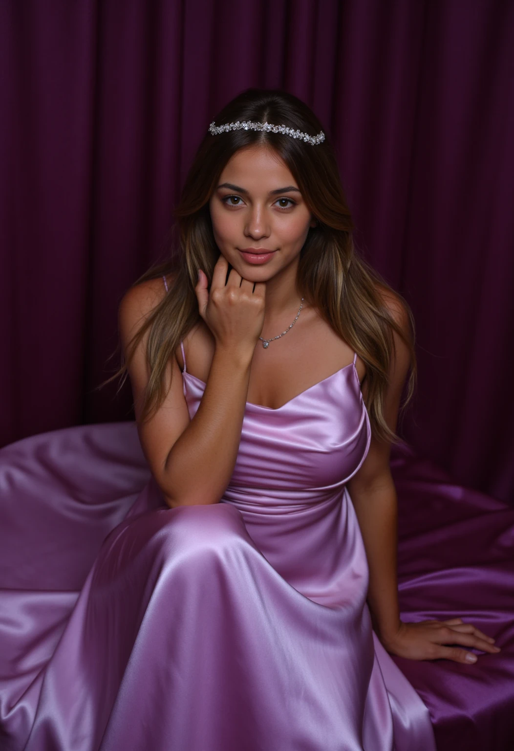 jenna, masterpiece, best quality, highest quality, cinematic lighting, (volumetric lighting), extremely detailed CG unity 8k wallpaper, focused, 8k wallpaper, 4k wallpaper, extremely detailed, ultra realistic, photorealistic, sharp focus, absurdres, (HDR:1.2), (high contrast), photograph, detailed and intricate, instagram, portrait, highly detailed, digital painting, artstation, concept art, smooth, sharp focus, illustration, cinematic lighting, Style-Princess, <lora:jenna:0.9>