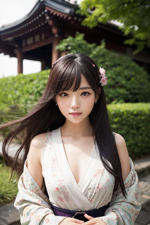 Best Quality, Masterpiece, High Resolution, Realistic, High Detail, RAW, Color Photo, Wallpaper, Depth of Field, Model Shooting Style, Focus on Girls, 1 Girl, Solo, Upper Body, Gorgeous Face, (Symmetrical Freckles: 1.1), Hanfu, (Bare Shoulders), (From Back, Back: 1.2), Long Hair, Brown Hair, Shiny Water Big Eyes, Hair Accessories, Jewelry, Nature Pose, Plum Blossoms, (Branches, Snow: 1.2), Bright Light, Film Camera,. VSCO, 16K, HDR, High Resolution, (Grainy Texture), IS0 200,.