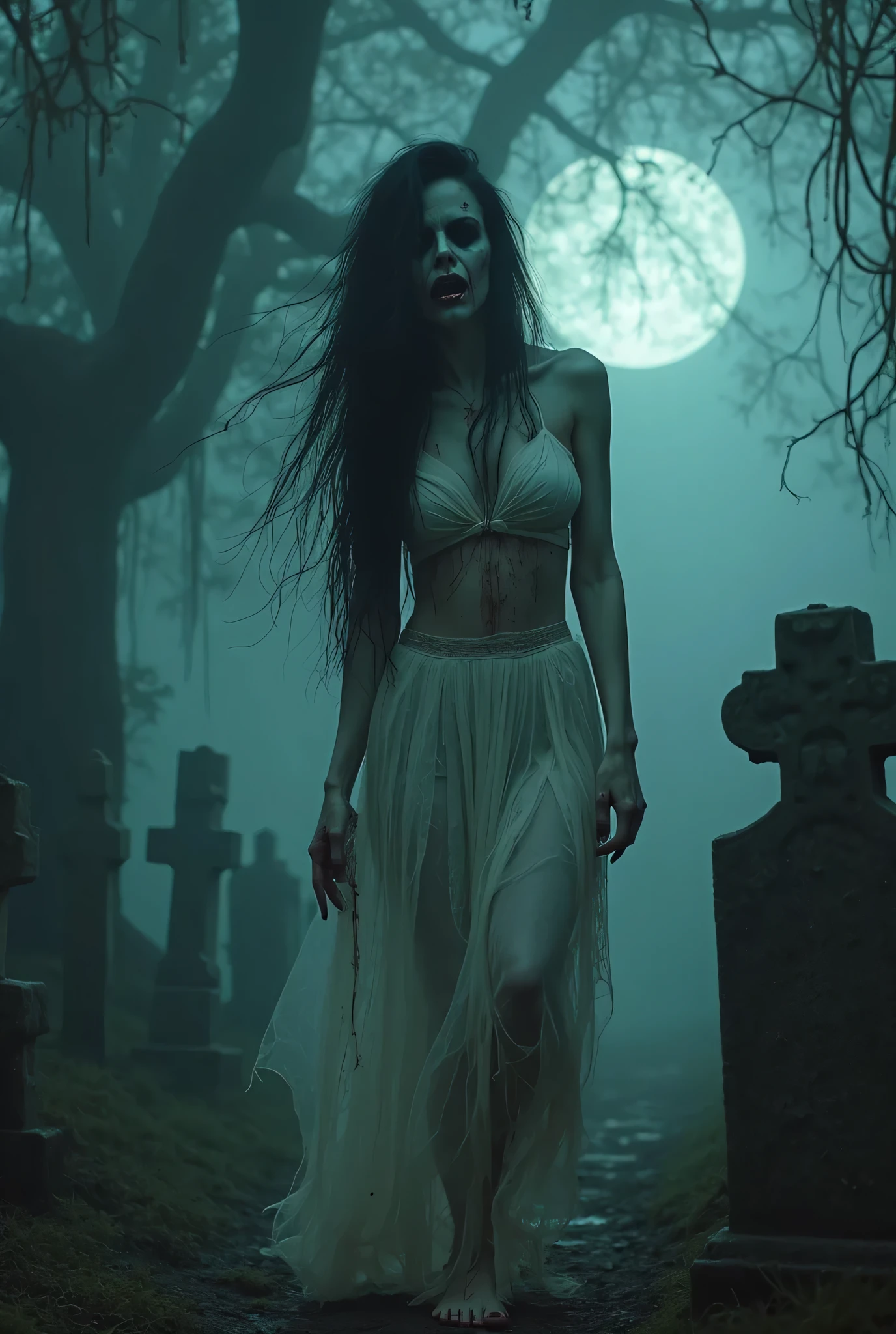 Black-haired women who like wedding dresses,There are zombies chasing behind me,cry