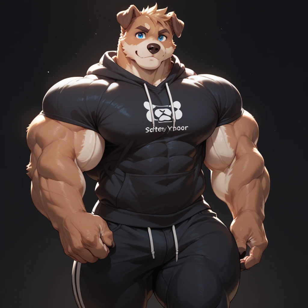 solo, 1boy, Huge Muscular Old Grizzly Bear wearing glasses , pectoral, huge pectoral, wide pectoral, short white hair, short pants, black wristbands, armband heart rate Monitor watch and shirtless and topless, bearded, Mustache, simple background, masterpiece, high detailed, 8k, high resolution, at the gym, deadlifting weights, veins popping