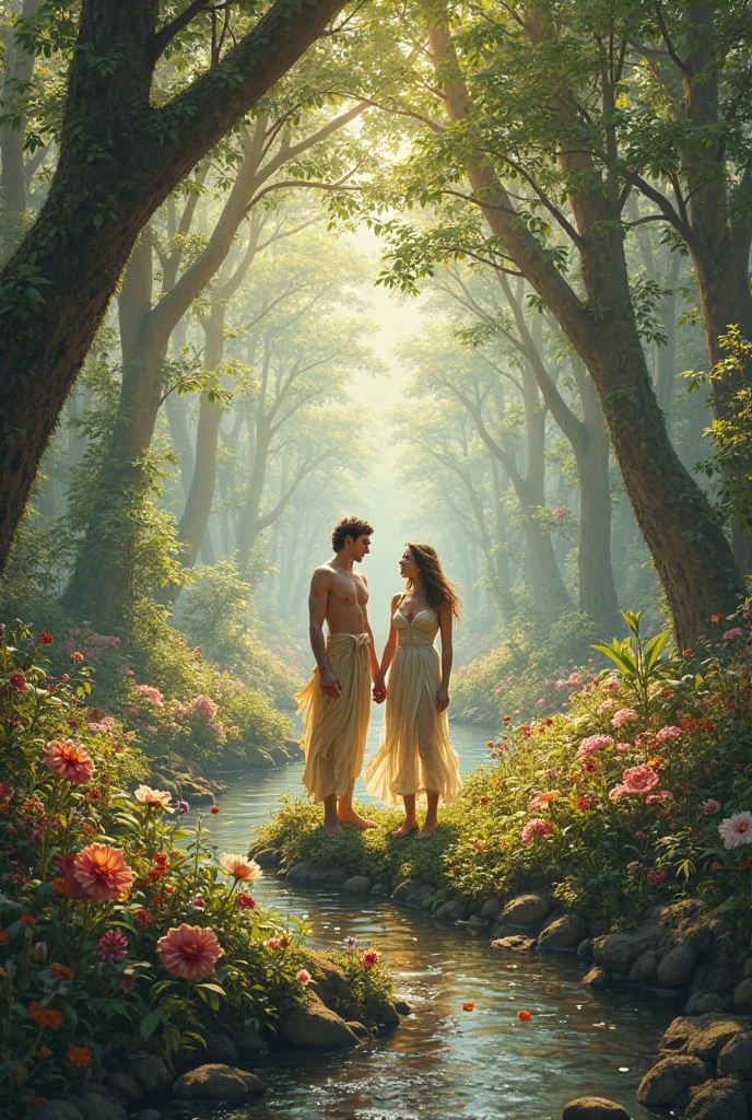 Create a landscape with the vibe of the names Gabrielle and João Victor
