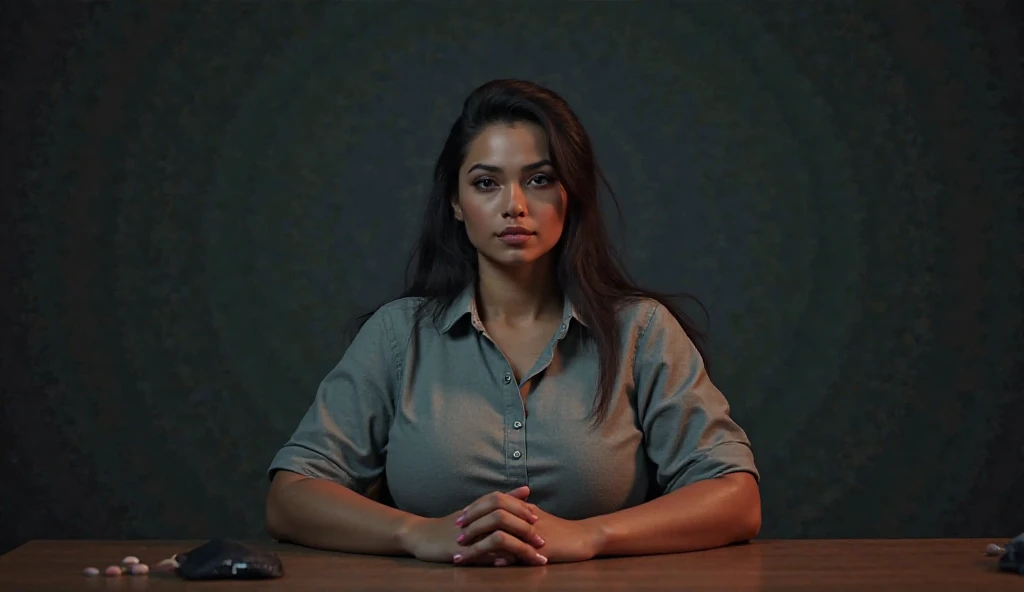 a focused customer service representative, sharp eyes, 8k, masterpiece, RAW photo, best quality, photorealistic, extremely detailed CG unity 8k wallpaper, Depth of field, Cinematic Light, Lens Flare, Ray tracing, (extremely beautiful face, beautiful lips, beautiful eyes), intricate detail face, ((ultra detailed skin)), ((1girl:1.9)), ((alone:1.9)), ((19years old)), (beautiful and aesthetic:1.2), deep shadow, (sharp focus), [(((Raiana-Elizabeth-Dilla:1.9)))], pretty girl, (modern office background:1.9), (shiny skin), clear eyes, (pale skin), (((face-view:1.9))), (((extreme-close-up:1.9, cinematic shot))),  soft lighting, (flowing dark-black hair), (((looking at viewer:1.9))), highly detailed, ultra realistic, extremely detailed and realistic ((red:1.5)) clothes.