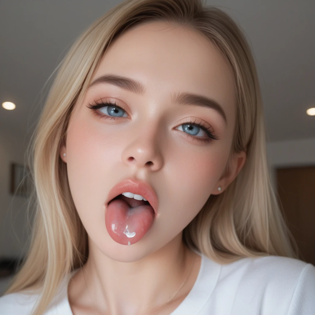 Woman on knees, oval face, crying, sad, distressed, sexy dress, brown long hair, (looking at viewer), makeup, fit, erotic body, Cleavage, Cosplay, Tongue out, (best quality,4k,8k,highres,masterpiece:1.2), ultra-detailed, (realistic,photorealistic,photo-realistic:1.37), HDR, UHD, studio lighting, ultra-fine painting, sharp focus, physically-based rendering, extreme detail description, professional, vivid colors, bokeh, portraits, landscape, horror, anime, sci-fi, photography, concept artists, warm, soft lighting