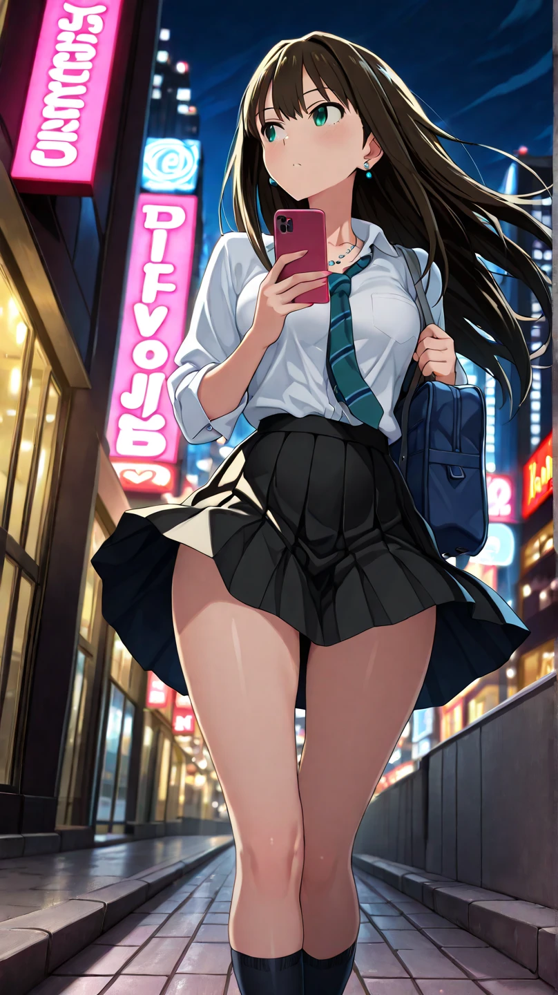 high school girl、Browsing Caution, 1boy and 1girl, In underwear、Back alley at night、teenager、Blazer uniform、Beautiful woman、Very thick thighs、Very short skirt、Lifting her skirt to show her panties、Grab the money、Acme Face、Seducing the audience、Best image quality、High resolution、masterpiece、super high quality、Thick pubic hair、Holding money in your hands、Light green lace panties、Very big ass、Very large breasts 、Blushing、4K quality、Blushing、Cry of ecstasy、Wearing black knee socks、Sweaty all over、Heavy breathing、Shaking breasts、上下にShaking breasts、{Highest quality}, {so beautiful}, {Very detailed}, {Best illustrations}, Browsing Caution, girl,