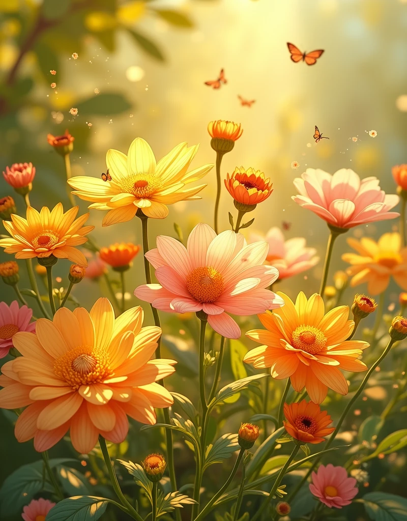 Chrysanthemums in the afternoon.